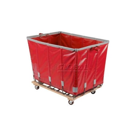 Cr Daniels  Dandux Dandux Vinyl Basket Bulk Truck 400720G16R-3S 16 Bushel - Red 400720G16R-3S